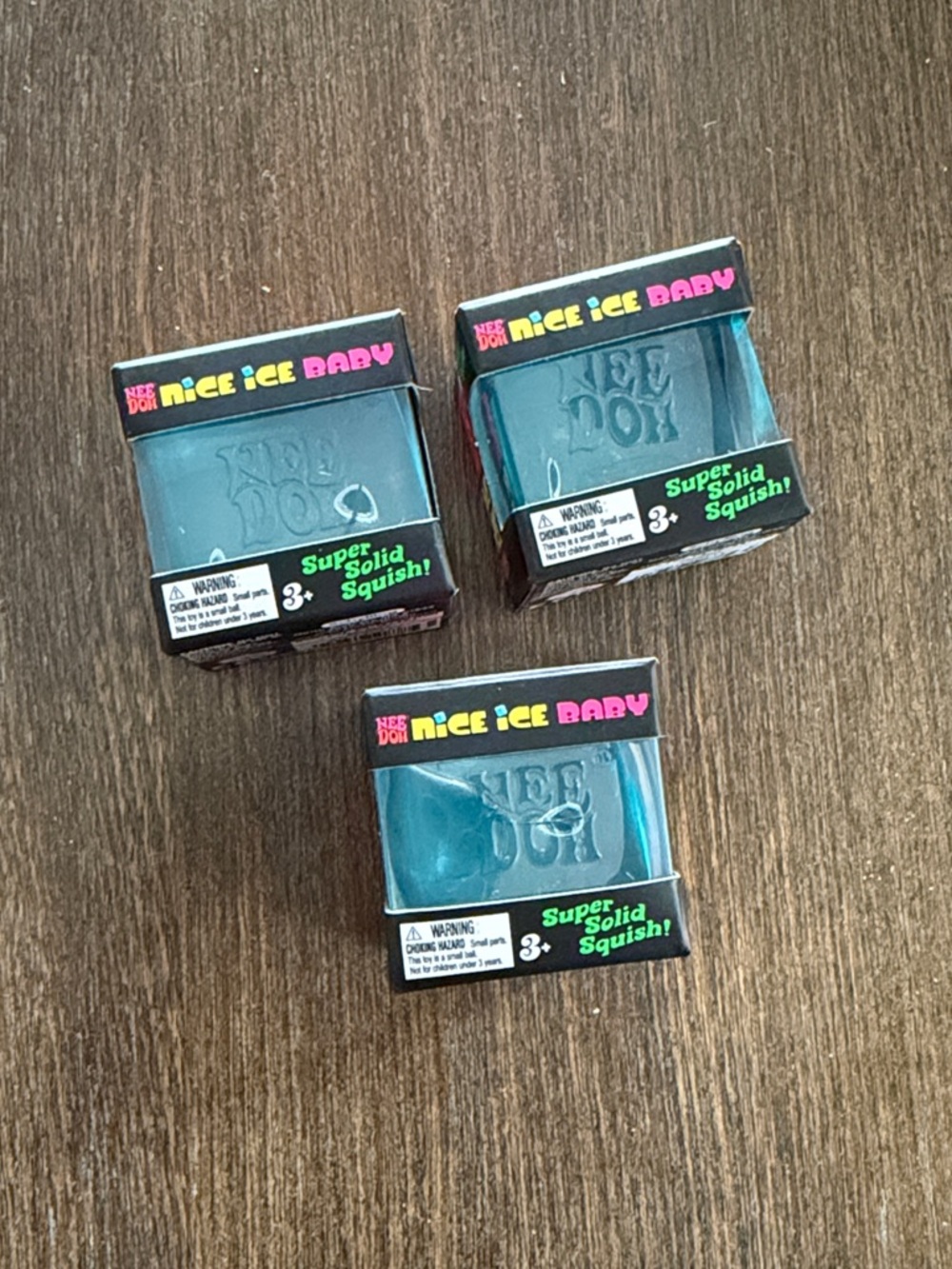 Needoh Nice Ice Baby Cube Solid Squish! Blue - ONE